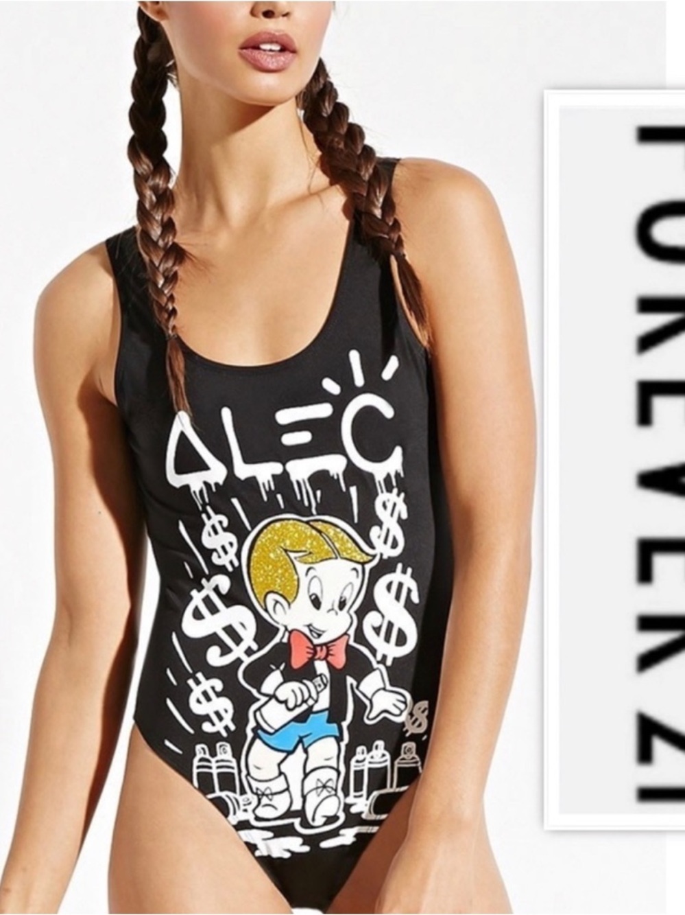FOREVER 21 ALEC MONOPOLY X FOREVER 21 RICHIE RICH SWIMSUIT